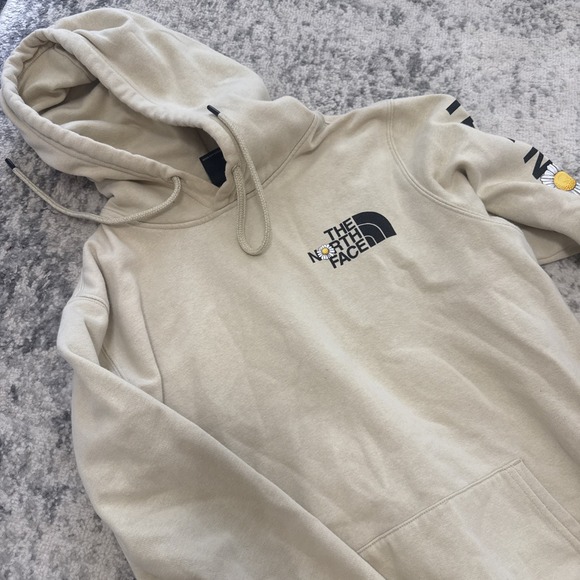 The North Face Daisy Beige Hoodie Sweatshirt Women's Medium - Picture 3 of 4